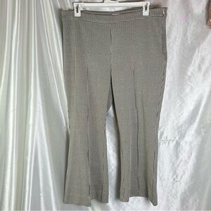 On 34th Classic Black & White Houndstooth Flare Leg Pants – Size XL